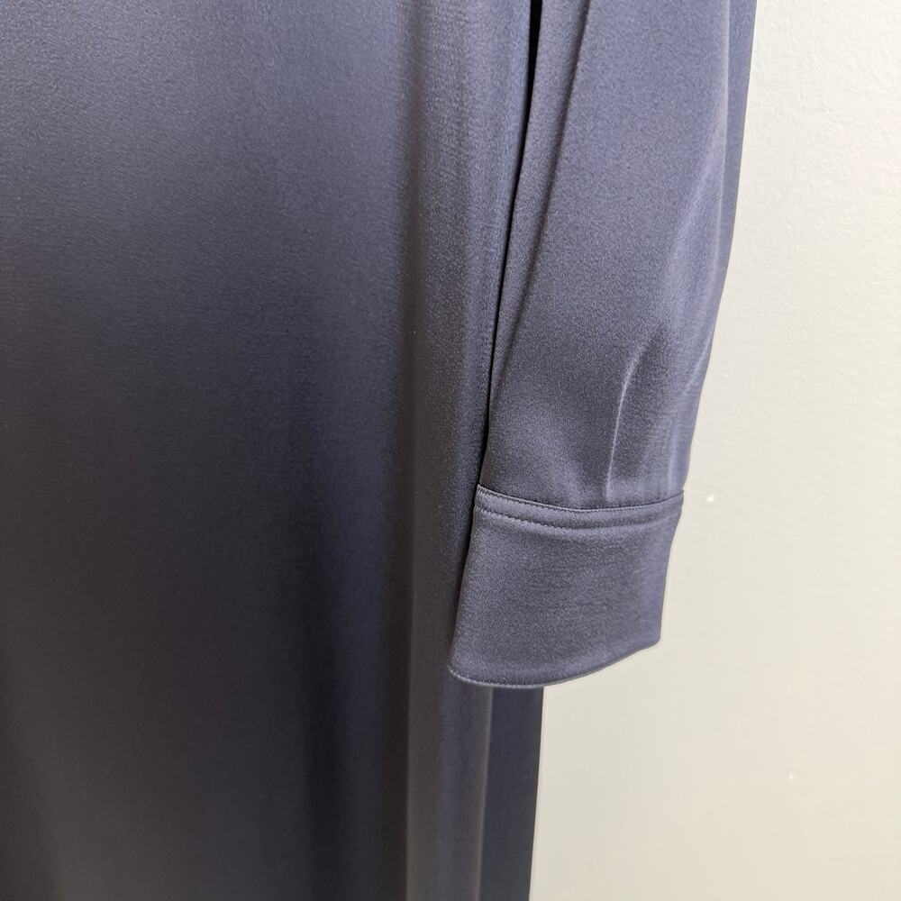 Saint Laurent Shirt Envers Crêpe Marine Foncé Dress – New With Tags 🔅 - Picture 8 of 15